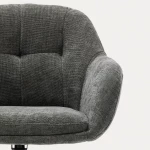 Chaise pivotante Dorina verte - 3