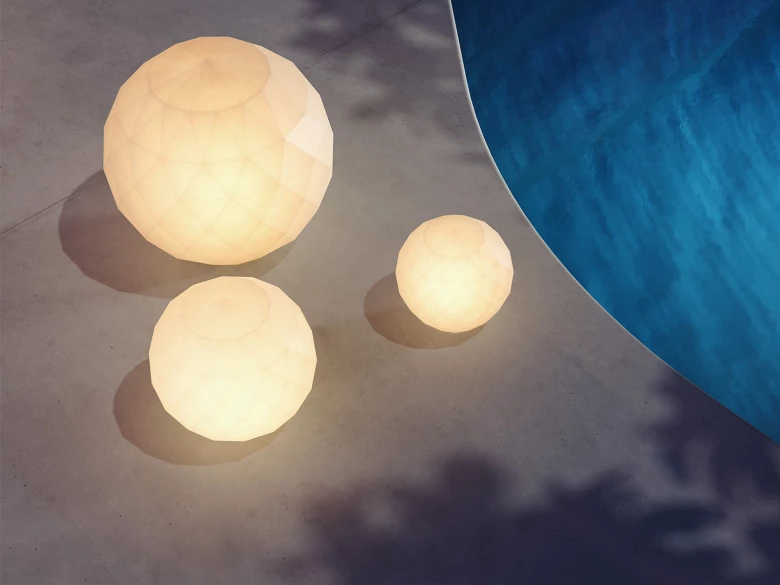 Lampadaire extérieur Vases