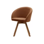 Chaise pivotante Marvin marron - 2