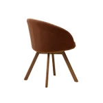 Chaise pivotante Marvin marron - 4