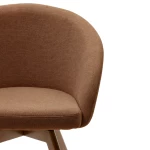 Chaise pivotante Marvin marron - 6