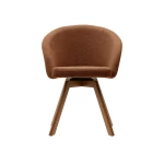 Chaise pivotante Marvin marron - 1