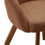 Chaise pivotante Marvin marron - 5