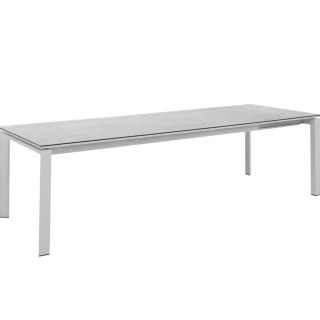 Table de jardin extensible Bettini blanche