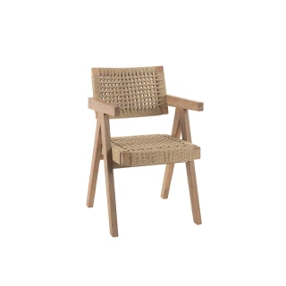 Chaise Derry – teck recyclé & corde Viro