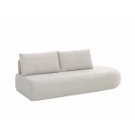 Salon de jardin modulable Mila – teck & tissu Mario Sirtori - 6