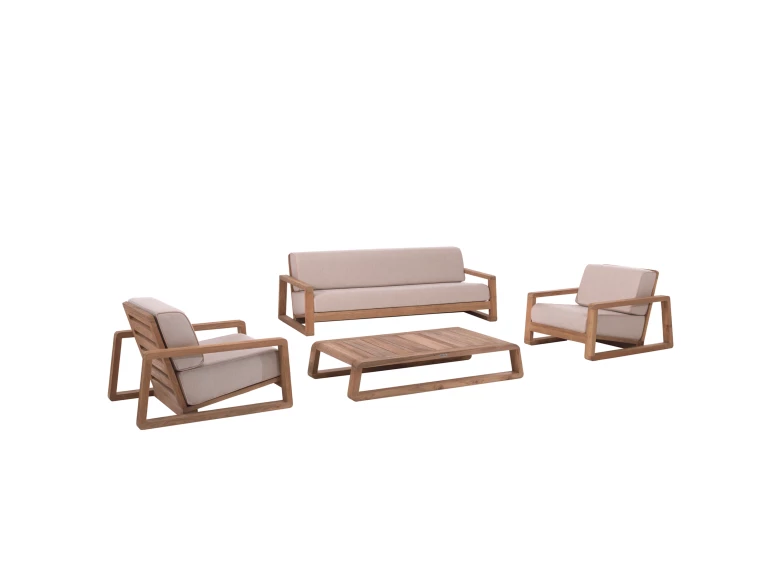 Table basse london – teck recyclé