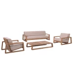 Table basse london – teck recyclé - 3