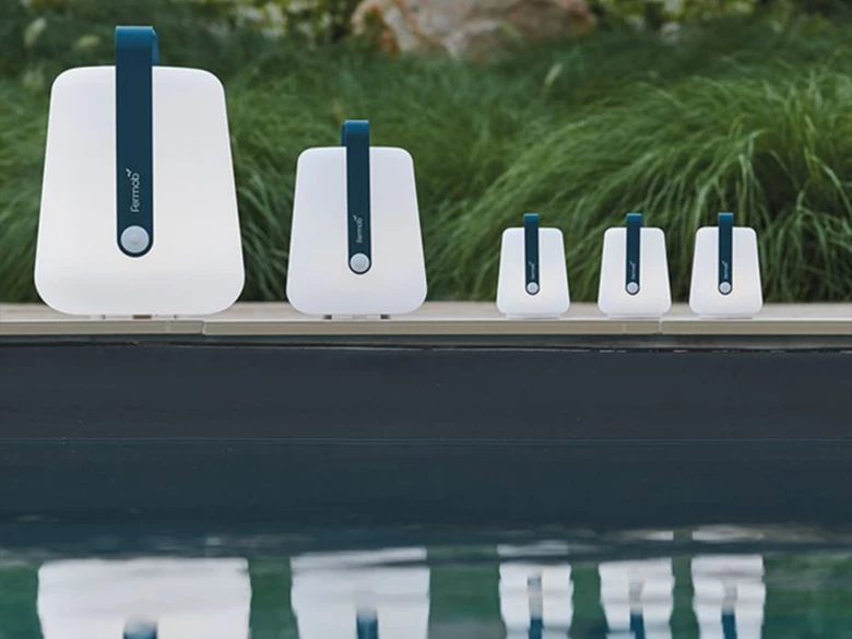 Lampe Balad² H.38 cm (poignée aluminium)