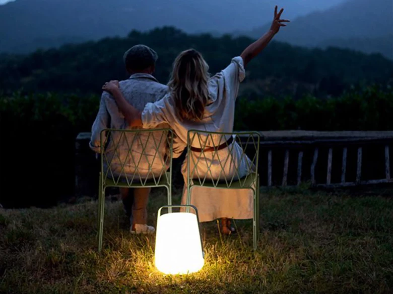 Lampe Balad² H.38 cm (poignée aluminium)