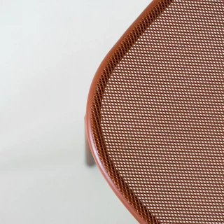 Chaise avec accoudoirs Alisea – terracotta (lot de 4)