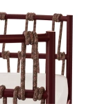 Daybed Antigua - rouge intense / tissu écru - 2