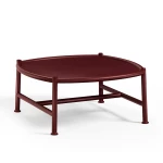 Table basse Ø 76 cm Antigua - rouge intense - 1