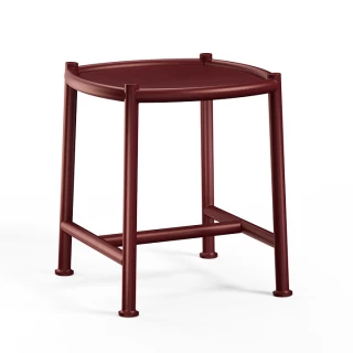Table basse Ø 45 cm Antigua - rouge intense