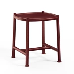 Table basse Ø 45 cm Antigua - rouge intense - 1
