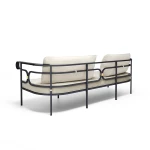 Canapé 3 places Collier - fer ancien / tissu beige - 7