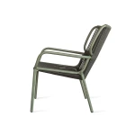 Fauteuil Lounge Ribbon - mousse / vert foncé (lot de 2) - 4