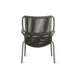Fauteuil Lounge Ribbon - mousse / vert foncé (lot de 2) - 6