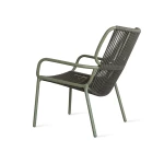 Fauteuil Lounge Ribbon - mousse / vert foncé (lot de 2) - 5