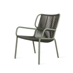 Fauteuil Lounge Ribbon - mousse / vert foncé (lot de 2) - 1