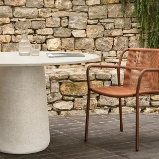 Chaise Sweep - rouille / cannelle (lot de 4)