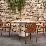 Chaise Sweep - rouille / cannelle (lot de 4) - 3