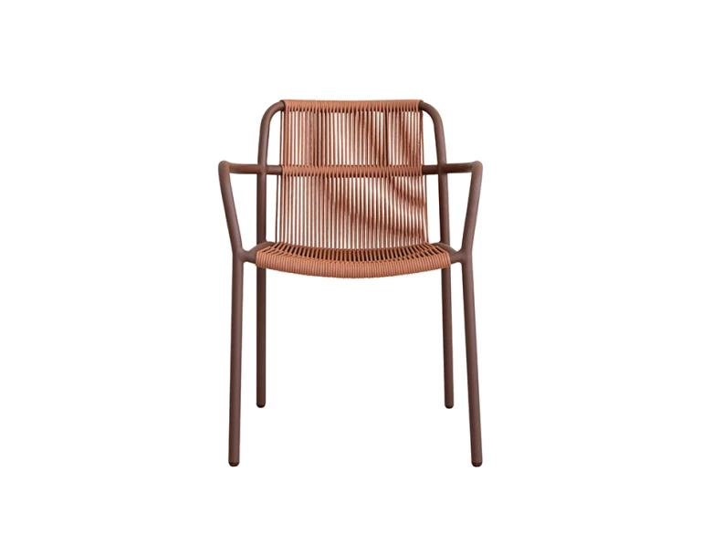 Chaise Sweep - rouille / cannelle (lot de 4)