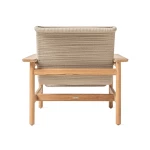 Fauteuil Tomus - teck / corde beige - 5