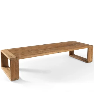 Table Low Dining Susan - teck recyclé