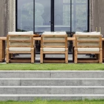 Table Low Dining Susan - teck recyclé - 8