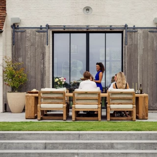 Table Low Dining Susan - teck recyclé