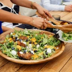 Table Low Dining Susan - teck recyclé - 5