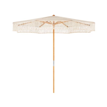 Pack Parasol Macramé Naturel & Socle Lucca