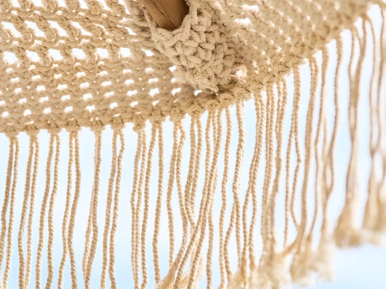 Pack Parasol Macramé Naturel & Socle Lucca