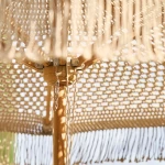 Pack Parasol Macramé Sable & Socle Lucca - 5