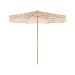 Pack Parasol Macramé Sable & Socle Lucca - 1