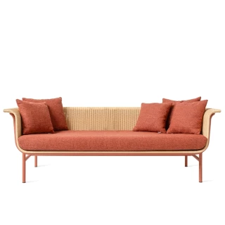 Salon de Jardin Complet Wicked - terracotta / naturel