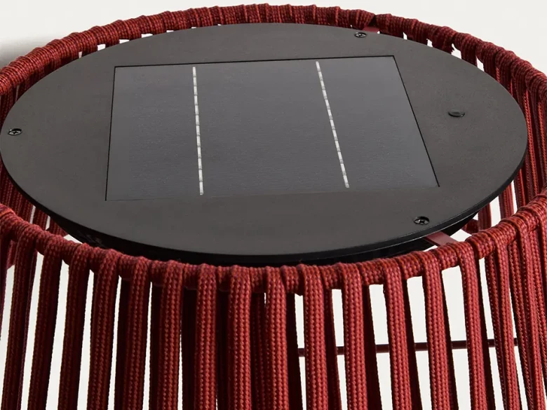 Lampadaire solaire Aldet Ø 46 cm - terracotta