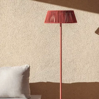Lampadaire solaire Aldet Ø 46 cm - terracotta