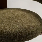 Chaise 3 pieds Granite - tissu chenille vert / bois de frêne finition foncée - 9