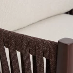 Ensemble de jardin Aleria - aluminium / corde synthétique marron - 12