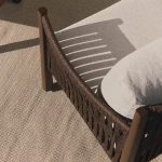 Ensemble de jardin Aleria - aluminium / corde synthétique marron - 6