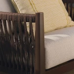 Ensemble de jardin Aleria - aluminium / corde synthétique marron - 5