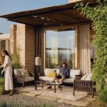 Ensemble de jardin Aleria - aluminium / corde synthétique marron - 2