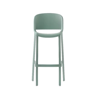 Tabouret avec dossier Dome 263 - vert menthe glacé