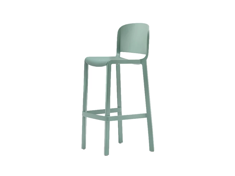 Tabouret avec dossier Dome 263 - vert menthe glacé