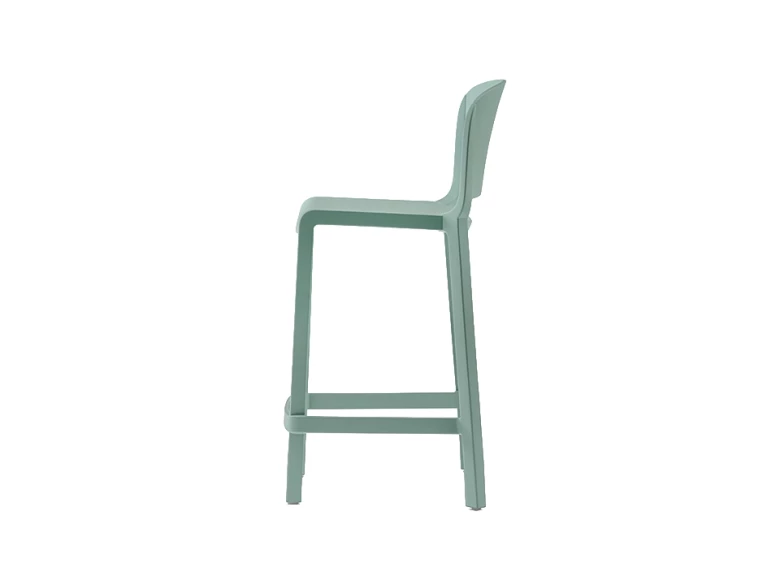 Tabouret avec dossier Dome 263 - vert menthe glacé