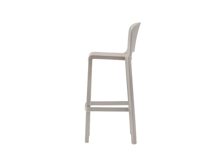 Tabouret avec dossier Dome 263 - beige