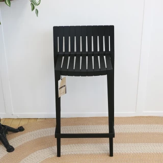 Tabouret bas Spritz - noir - (lot de 3) - seconde vie