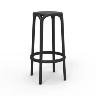 Tabouret Brooklyn Vondom Ø45x76 - noir